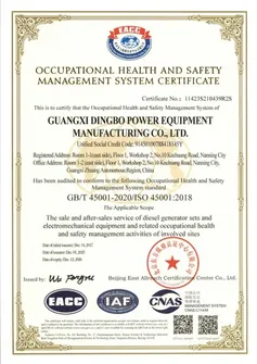 ISO45001 Occupational Health and Safety Management System Certification