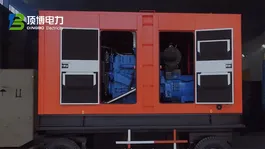 Silent Mobile Trailer Type Diesel Genset 
