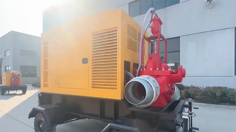 Trailer Mounted Double Suction Pump