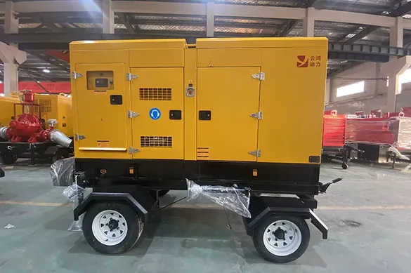 Silent Trailer Mounted Diesel Generator