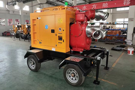 Trailer Mounted Self-Priming Pump